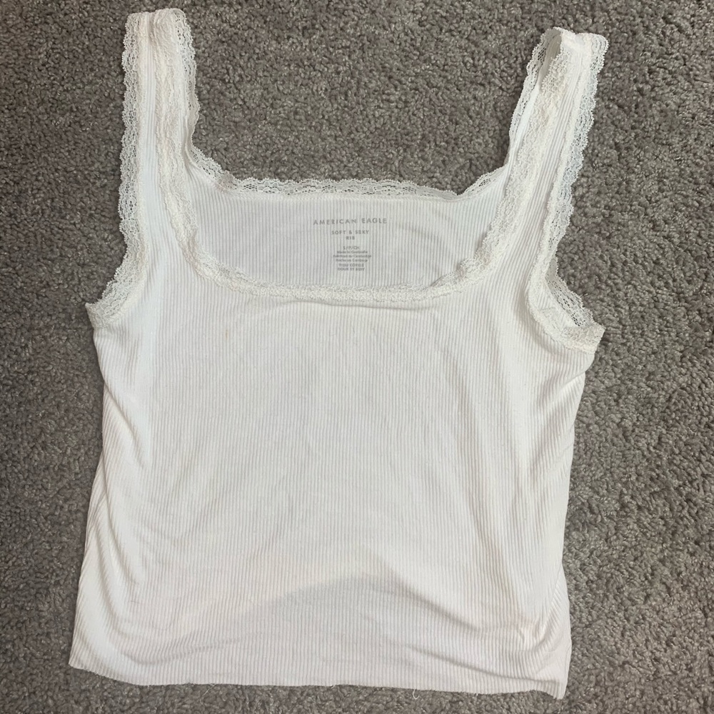 White Lace Tank Top